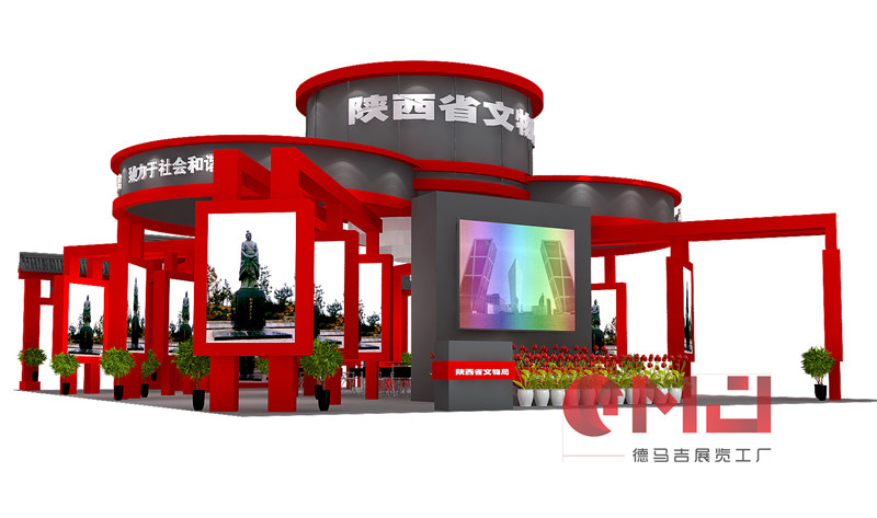 陕西文物局香蕉久久网展示施工效果